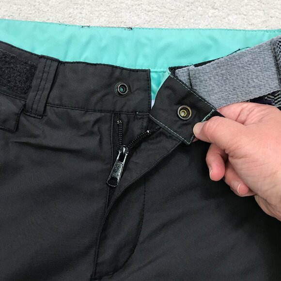 Special Blend Snowboard Pants Womens Small Gray Teal Ski Snow Winter ARCADE Belt - Picture 10 of 15
